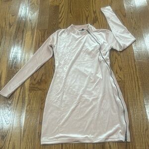 Velvet long sleeve dress size s woman new